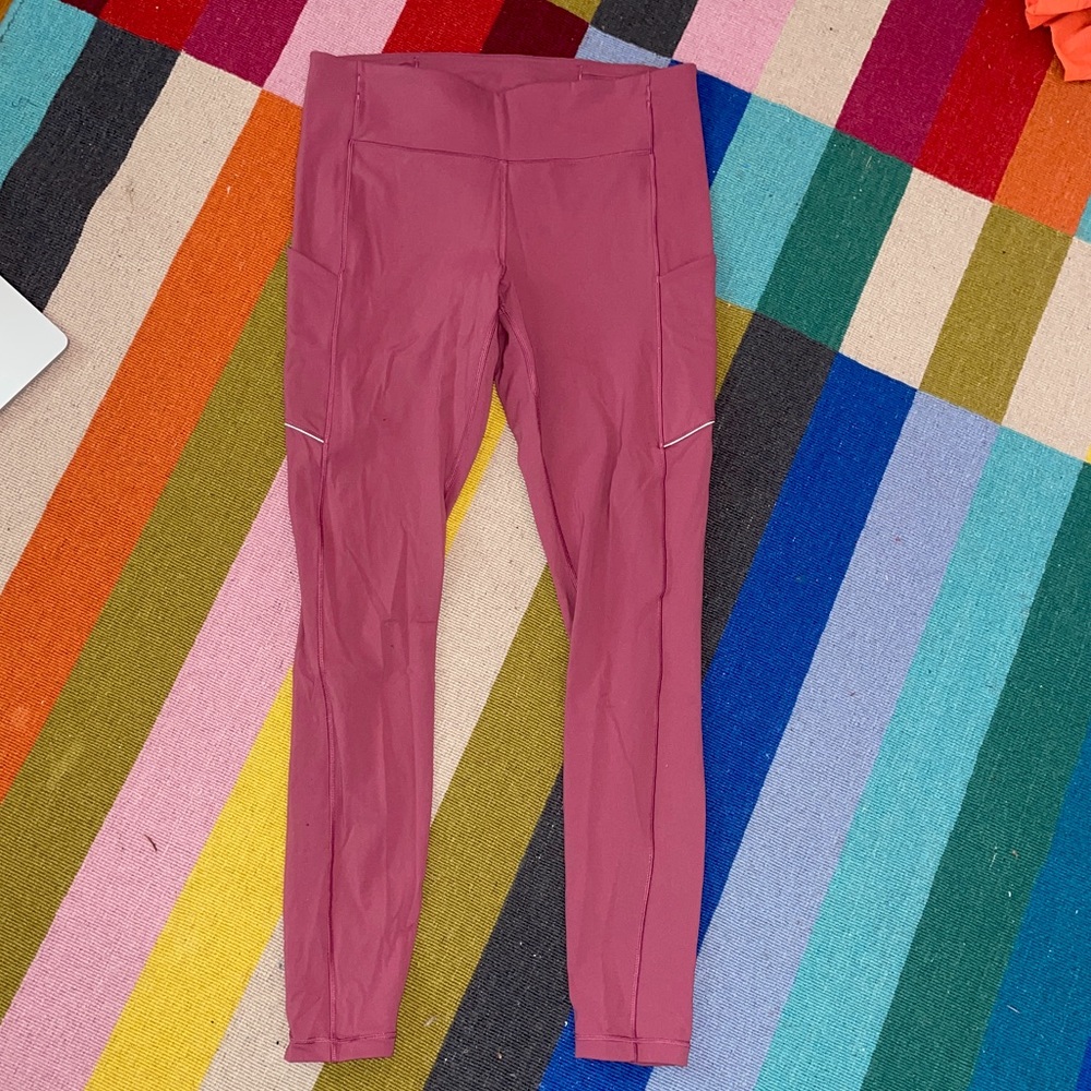 LULULEMON Pink Speed Up Leggings in Womens Size 10